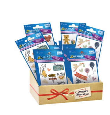 Sticker Familienmotive bunt sortiert
