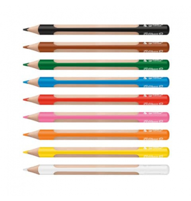 Buntstifte-Set griffix, 700856, 9-farbig sortiert, dreikant, ergonomisch, Packung