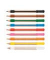 Buntstifte-Set griffix, 700856, 9-farbig sortiert, dreikant, ergonomisch, Packung