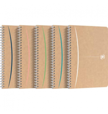 Notizbuch 400141844, Touareg, braun, A5, kariert, 90g, 90 Blatt / 180 Seiten