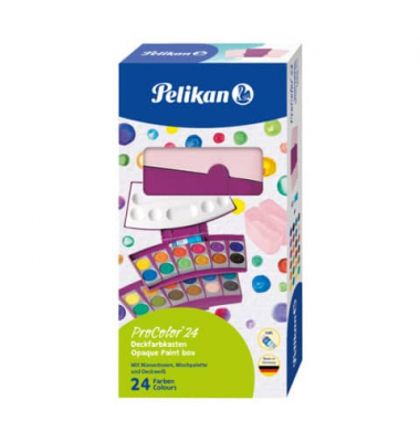 Farbkasten 735/24 ProColor, 701211, Wasserfarbe, 24 Farben, farbig sortiert