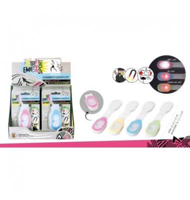 Blinklicht Leuchtclip sortiert Blinklicht-Clip