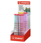 Bleistift EASYgraph Pastel Display, 330/60-4HB, H&auml;rte HB, 2,2mm, farbig sortiert