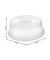 Mikrowellenabdeckhaube transparent