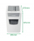 Aktenvernichter Slim Office S, 8098-00-00, Partikelschnitt 4x28 mm (P-4), bis 12 Blatt