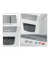 Aktenvernichter Slim Office S, 8098-00-00, Partikelschnitt 4x28 mm (P-4), bis 12 Blatt