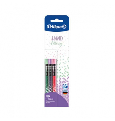 Tintenschreiber Inky 3ST Pastell sortier
