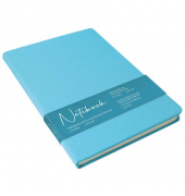 Notizbuch 08374/6, Retro, blau, A5, punktkariert, 100g, 72 Blatt / 144 Seiten