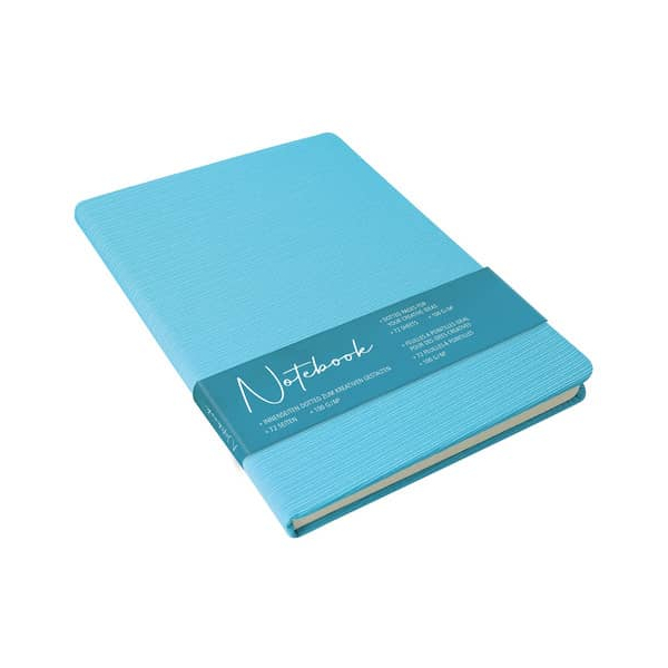 6 Stück Online Notizbuch 08374/6, Retro, blau, A5, punktkariert, 100g, 72 Blatt / 144 Seiten 4014421083746 Online