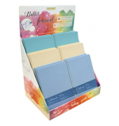 Notizbuch 08375/12, Retro, farbig sortiert, A5, punktkariert, 100g, 72 Blatt / 144 Seiten