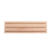 Liston En Bois FSC 100% - 18x5 Cm, 3 Rainures, Pour Déco Miniature (Noël, Pâques)