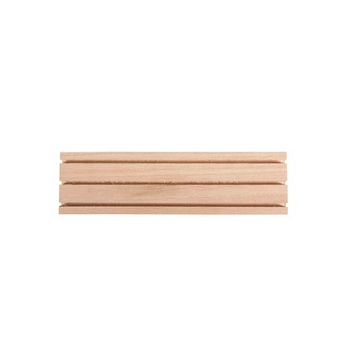 Bastelholz natur Holz Setzleiste mit 3 Rillen