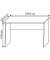 Schreibtisch Masola, 74cm (H), 135x105cm (BxT), rechteckig, weiß / weiß