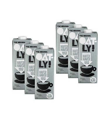 Haferdrink Barista Edition 51014, 3% Fett, laktosefrei, vegan 1 Liter, im Tetrapack