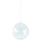 Plastik-Figur transparent Kugel 2-tlg. 6 cm Ø 6,0 cm