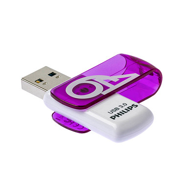 USB-Stick Vivid 3.0 USB 3.0 violett/weiß 64 GB USB-Stick Vivid 3.0 USB 3.0 violett/weiß 64 GB