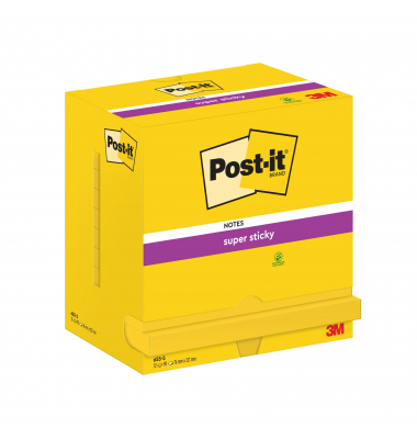 Haftnotizen 655-S, Super Sticky Notes, 127x76mm, gelb (narzissengelb), rechteckig