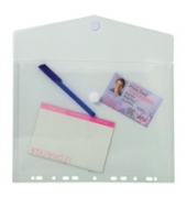 Prospekthüllen 57381E mit Klettverschluss, A4 transluzent glatt, seitlich offen, 0,2mm