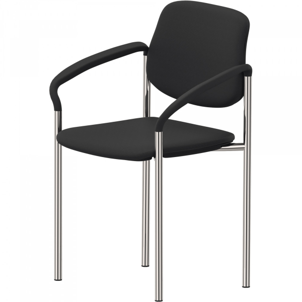 5901747578478 - Besucherstuhl STYL ARM anthrazit   chrom mit Armlehnen 4-Fuß-Gestell 5901747578478 Nowy Styl