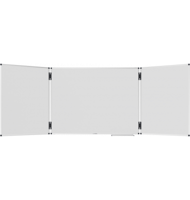 Whiteboard-klappbar UNITE PLUS, 7-108354, 120/240x90cm, emailliert, Aluminiumrahmen