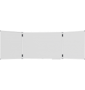 Whiteboard-klappbar UNITE PLUS, 7-108363, 150/300x100cm (BxH), emailliert, Aluminiumrahmen