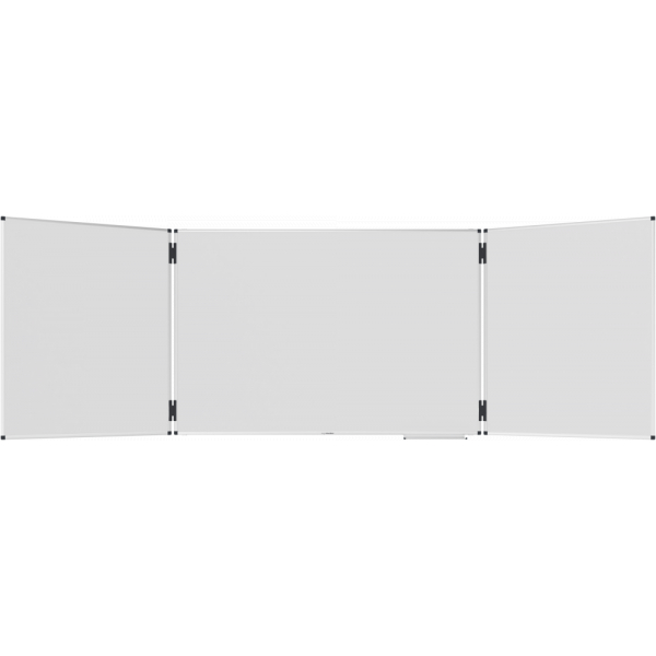 8713797105316 - Klapptafel UNITE PLUS magnetisch 5 Schreibflächen B 1500 3000 x T 134 x H 1000 mm emaillierter Keramikstahl weiß