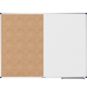 Kombitafel Unite, 7-108654, 120x90cm, Kork + Metall, Aluminiumrahmen