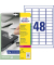 Sicherheits Etiketten L6113-20 45,7 x 21,2 mm weiß PE Folie
