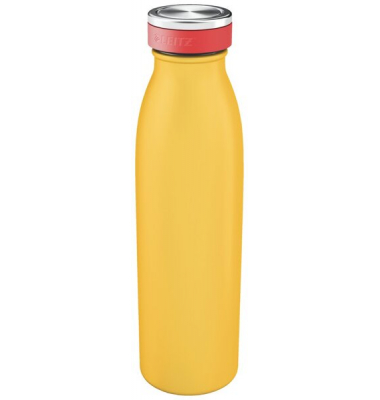 Trinkflasche Cosy, Edelstahl, 500 ml, gelb, hält für Stunden kalt oder warm