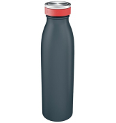 Trinkflasche Cosy, Edelstahl, 500 ml, grau, h&auml;lt f&uuml;r Stunden kalt oder warm