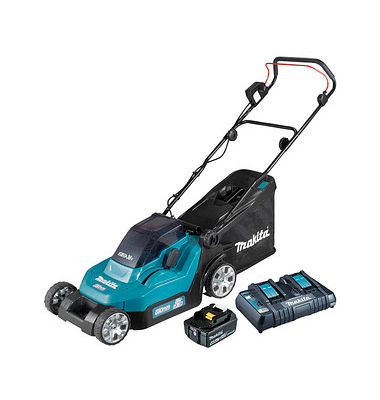 DLM382PM2 Akku-Rasenmäher 2x 18,0 V für bis zu 560 m², mit 2 Akkus