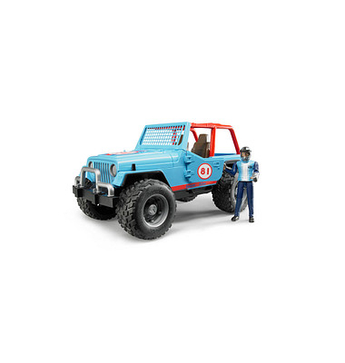 Jeep Cross Country Racer blau mit Rennfahrer 2541 Spielzeugauto