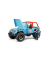 Jeep Cross Country Racer blau mit Rennfahrer 2541 Spielzeugauto