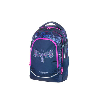 Schulrucksack Fame 2.0 Magic Dragonfly Kunstfaser dunkelblau
