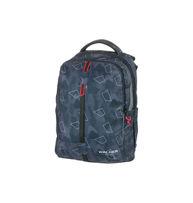 Schulrucksack Elite 2.0 Kunstfaser grau