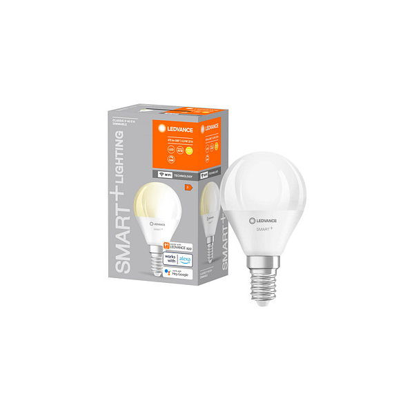 4058075778610 - Smarte LED-Lampe mit WiFi Technologie Sockel E14 Dimmbar Warmweiß (2700 k) ersetzt Glühlampen mit 40 w smart+ WiFi Mini Bulb Dimmable 1er-Pack 4058075778610 - Smarte LED-Lampe mit WiFi Technologie Sockel E14 Dimmbar Warmweiß (2700 k) ersetzt Glühlampen mit 40 w smart+ WiFi Mini Bulb Dimmable 1er-Pack