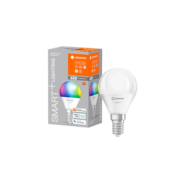 4058075778658 - Ledvance - Smarte LED-Lampe mit WiFi Technologie Sockel E14 Dimmbar Lichtfarbe änderbar (2700-6500K) rgb Farben änderbar ersetzt Glühlampen mit 4058075778658 - Ledvance - Smarte LED-Lampe mit WiFi Technologie Sockel E14 Dimmbar Lichtfarbe änderbar (2700-6500K) rgb Farben änderbar ersetzt Glühlampen mit