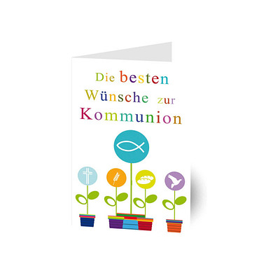 Glückwunschkarten Fisch LU824 11,5cm x 17,5cm (BxH) 260g Motiv Chromopapier FSC