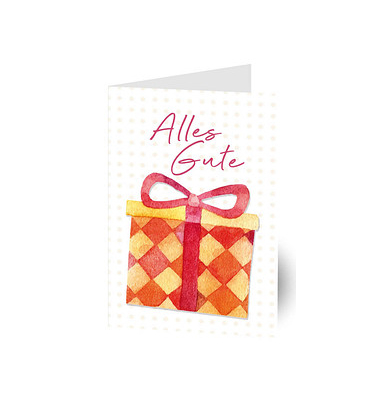 Geburtstagskarten Handmade Geschenk LUHM11 11,5cm x 17,5cm (BxH) 260g Motiv Chromopapier FSC