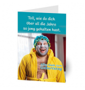 Geburtstagskarten Humor "jung gehalten" LU1440 11,5cm x 17,5cm (BxH) 260g Motiv Chromopapier FSC