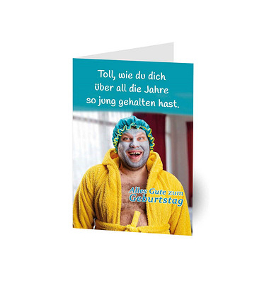 Geburtstagskarten Humor "jung gehalten" LU1440 11,5cm x 17,5cm (BxH) 260g Motiv Chromopapier FSC