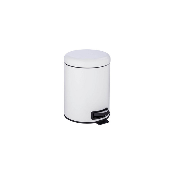 4008838345559 - WENKO Kosmetikeimer Leman 5 Liter weiß Treteimer für Küche Büro und Gäste-WC 1 Stück 4008838345559 - WENKO Kosmetikeimer Leman 5 Liter weiß Treteimer für Küche Büro und Gäste-WC 1 Stück