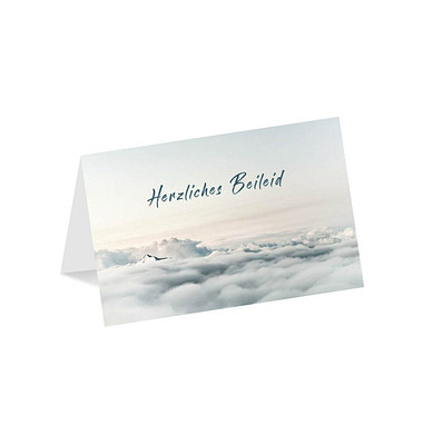 Trauerkarten Wolken LU2233 17,5cm x 11,5cm (BxH) 260g Motiv Chromopapier FSC Trauerkarten Wolken LU2233 17,5cm x 11,5cm (BxH) 260g Motiv Chromopapier FSC
