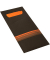 Bestecktaschen schwarzorange 8,5 x 20,0 cm