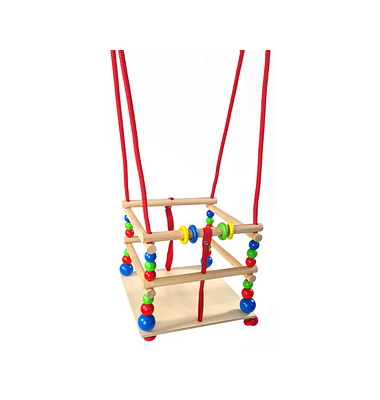Babyschaukel braun Holz