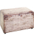 Sitztruhe 25774 Motiv Zeitung Holz 65,0 cm