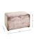 Sitztruhe 25774 Motiv Zeitung Holz 65,0 cm