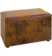 Sitztruhe 25873 vintage-braun Holz 65,0 cm