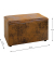 Sitztruhe 25873 vintage-braun Holz 65,0 cm