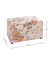 Sitztruhe 25975 Motiv Weltkarte Holz 65,0 cm